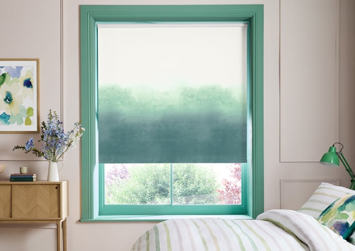 Bluebellgray Ombre, Teal - Twist&Fit Roller Blind - Image 3